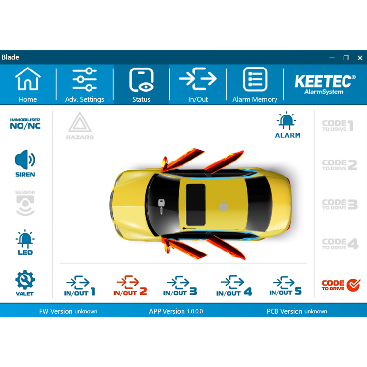 KEETEC BLADE CAN bus car alarm – KEETEC